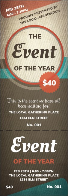 All Purpose Circle Event Ticket Product Front