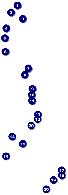 Retro Candy Event Ticket Front Field Markers